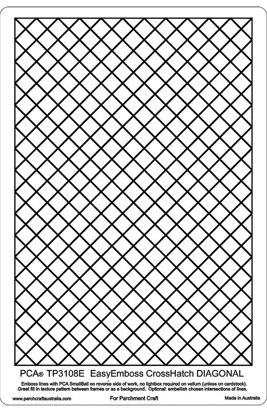 PCA EMBOSSING Parchment Templates